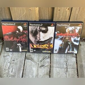Devil May Cry 1,2,3 Playstation 2 Bundle PS2 Video Games